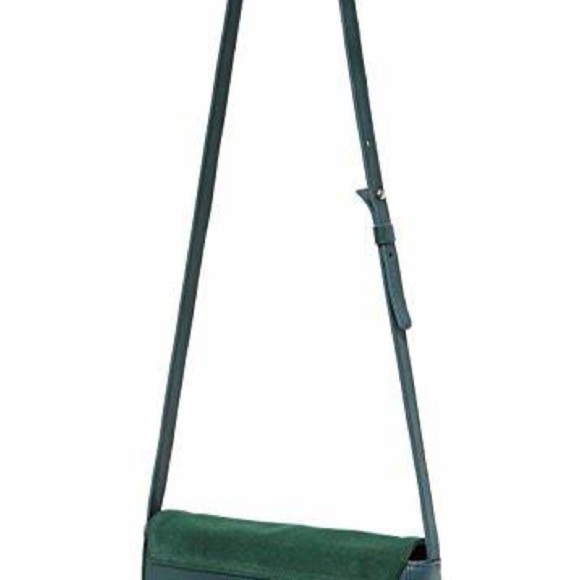 Marie Turnor The Ruffle Crossbody Handbag‎ Emerald Forrest Green Retail $398 - Picture 9 of 9